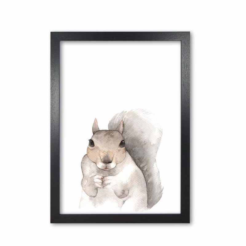 Forest friends, cute squirrel modern fine art print