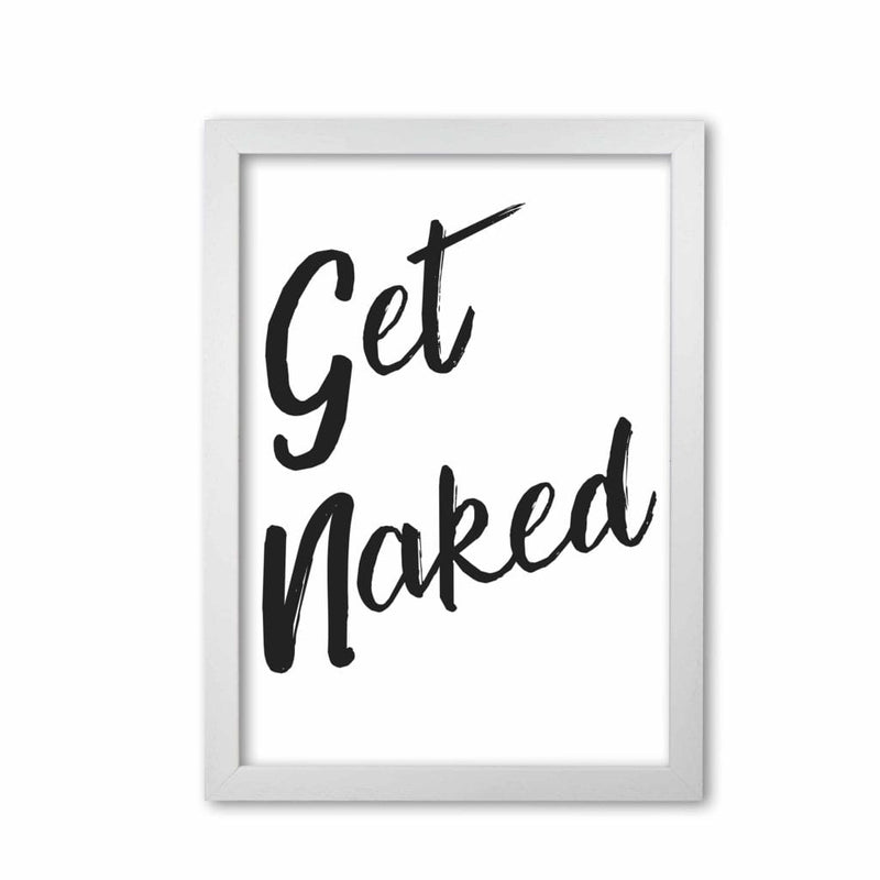 Get naked 2, bathroom modern fine art print, framed bathroom wall art
