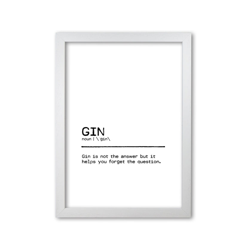Gin forget definition quote fine art print by orara studio