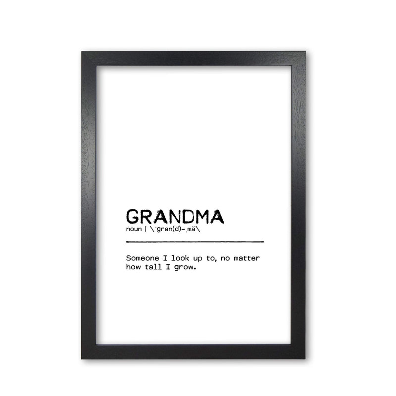 Grandma tall definition quote fine art print by orara studio