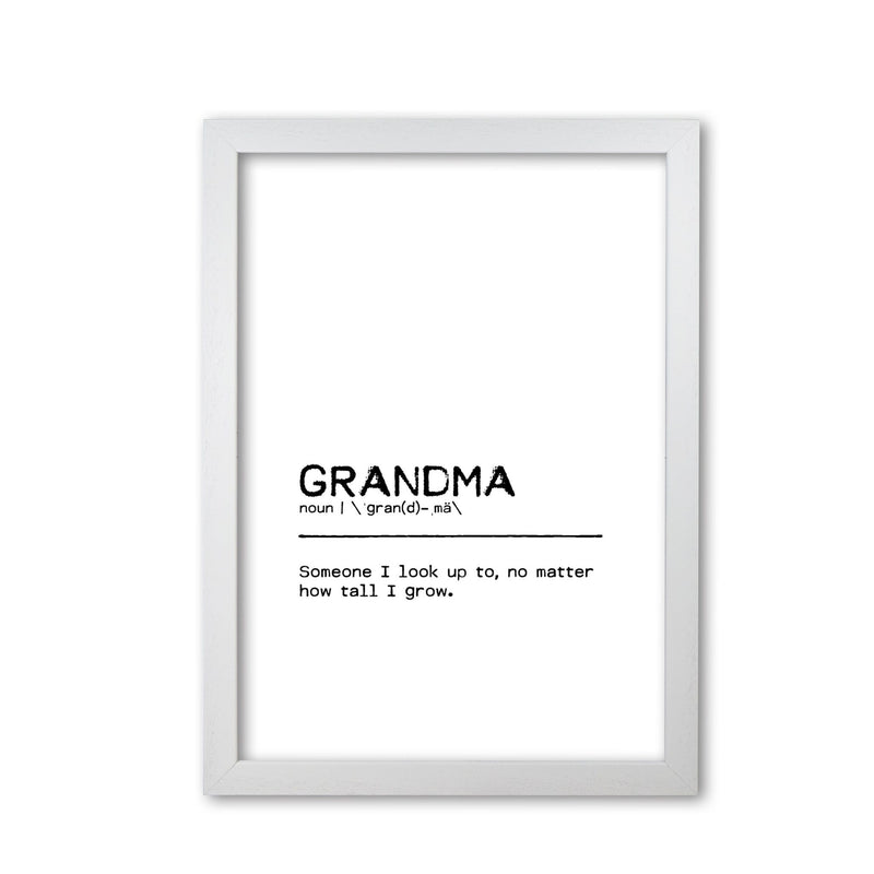 Grandma tall definition quote fine art print by orara studio