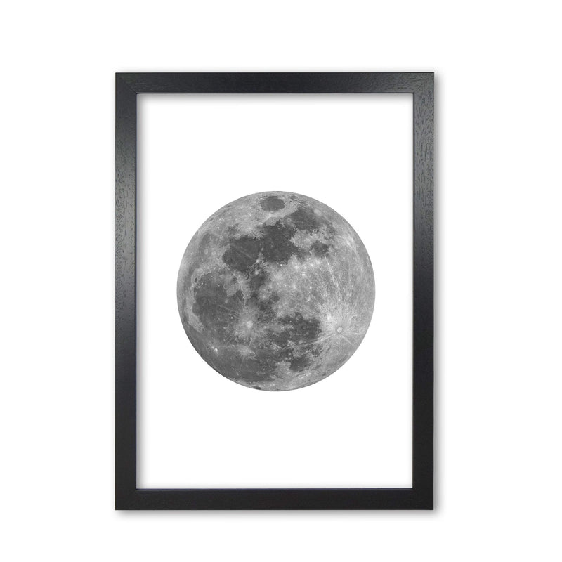 Grey moon modern fine art print