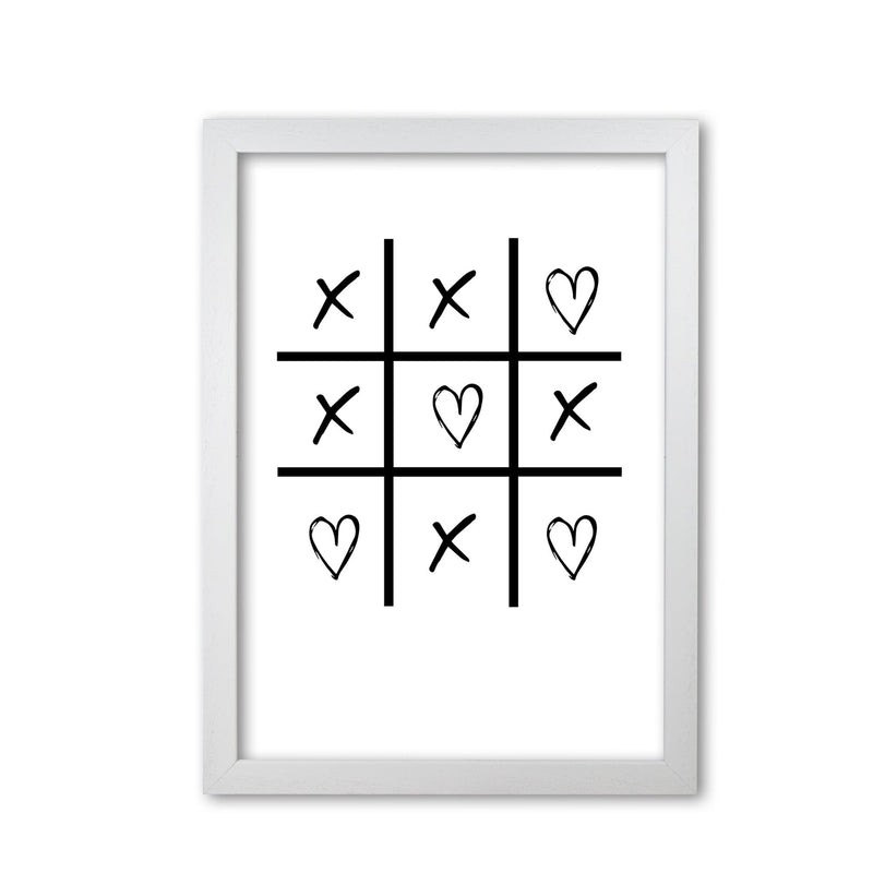 Hearts and crosses modern fine art print
