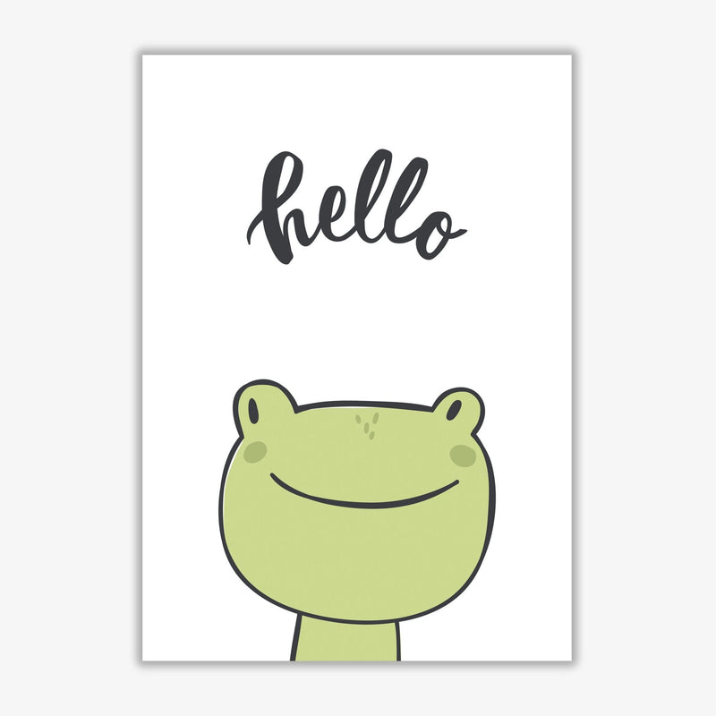 Hello frog modern fine art print