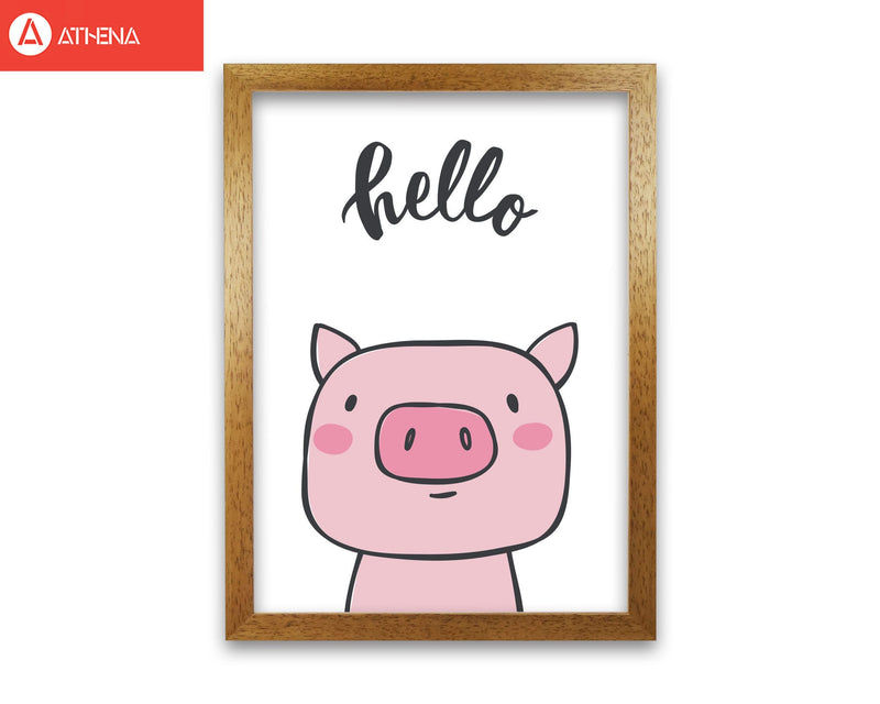 Hello pig modern fine art print
