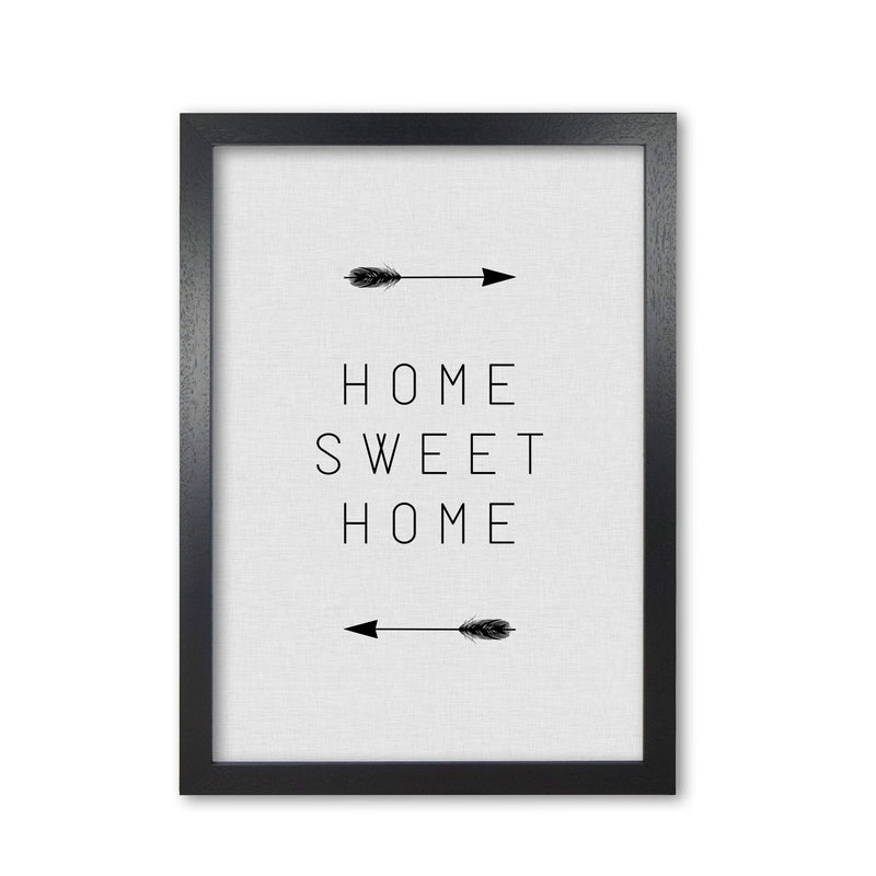 Home sweet home arrow quote fine art print by orara studio