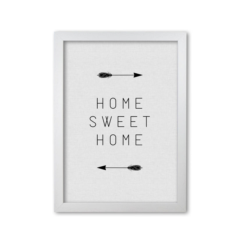 Home sweet home arrow quote fine art print by orara studio