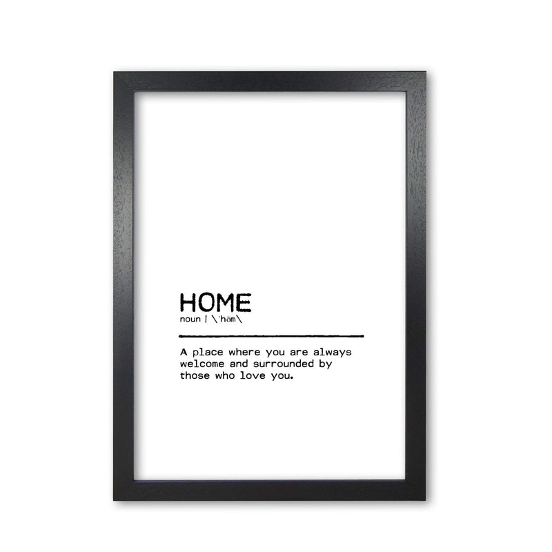 Home welcome definition quote fine art print by orara studio