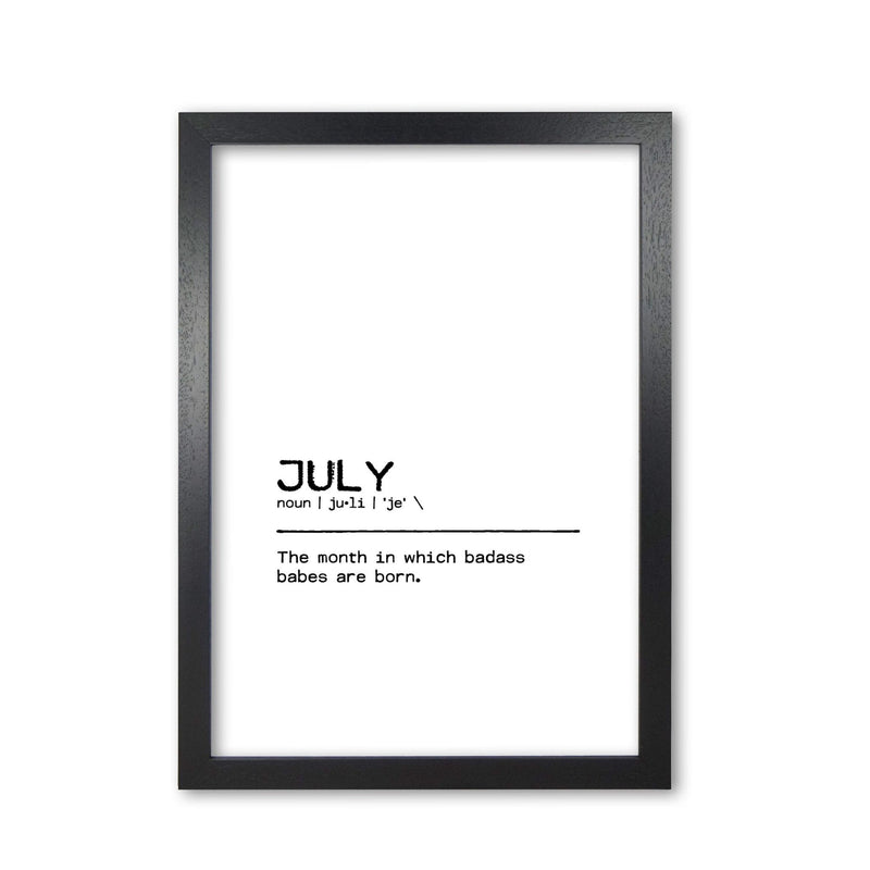 July badass definition quote fine art print by orara studio