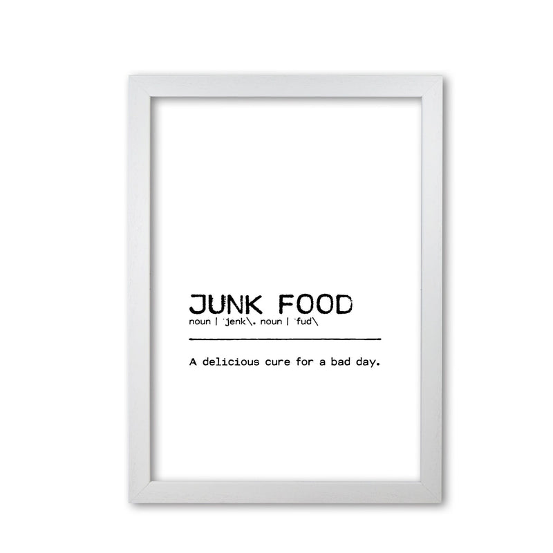 Junk food delicious definition quote fine art print by orara studio