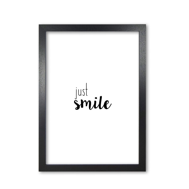 Just smile quote fine art print by orara studio