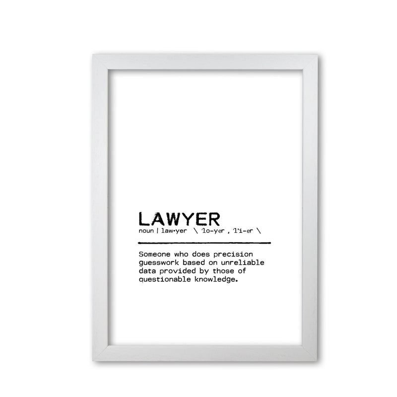 Lawyer questionable definition quote fine art print by orara studio