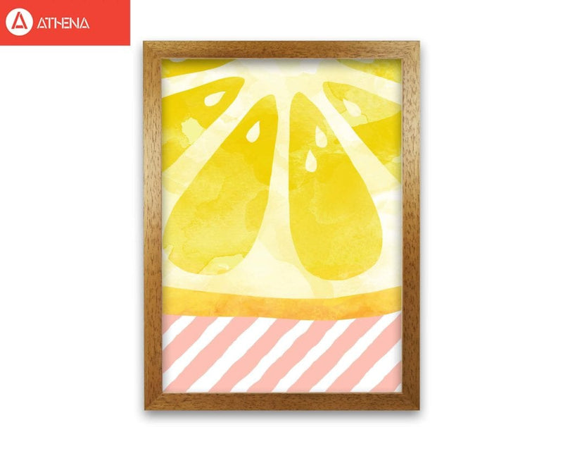Lemon abstract fine art print by orara studio, framed kitchen wall art