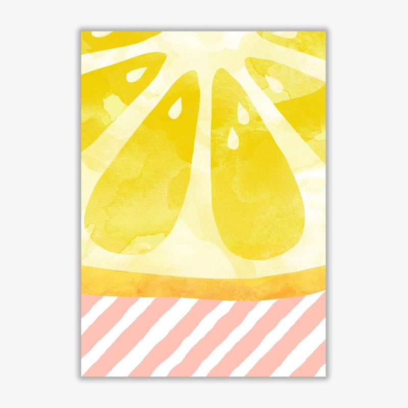 Lemon abstract fine art print by orara studio, framed kitchen wall art