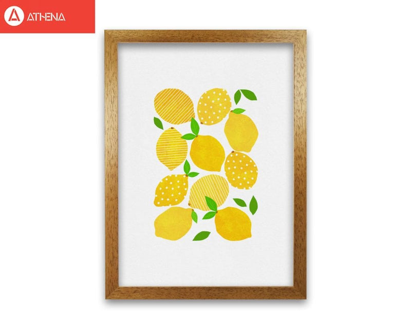 Lemon crowd fine art print by orara studio, framed kitchen wall art