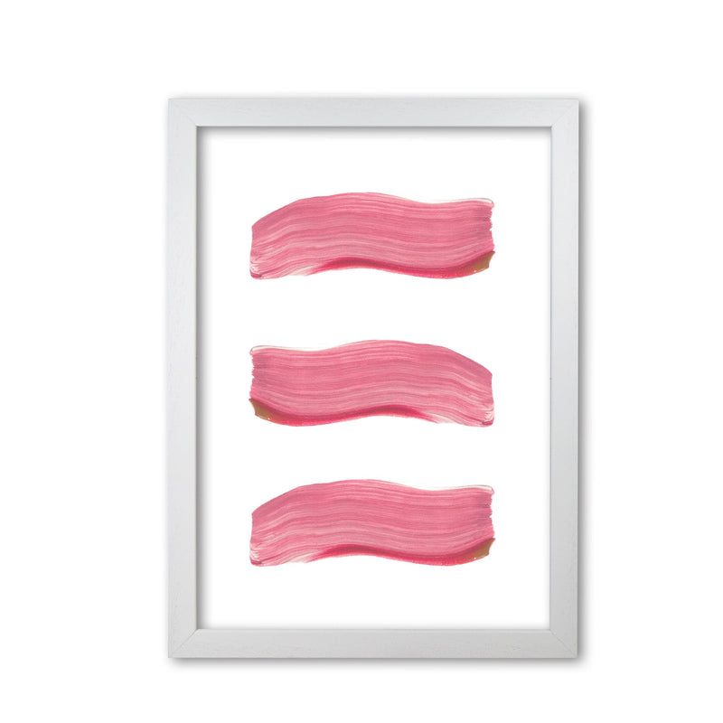 Light pink abstract paint strokes modern fine art print