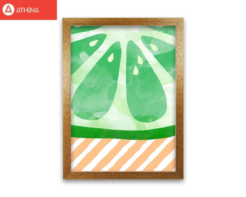 Lime abstract fine art print by orara studio, framed kitchen wall art