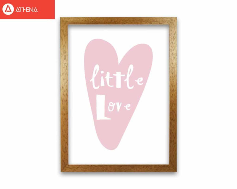 Little love heart modern fine art print, framed childrens nursey wall art poster