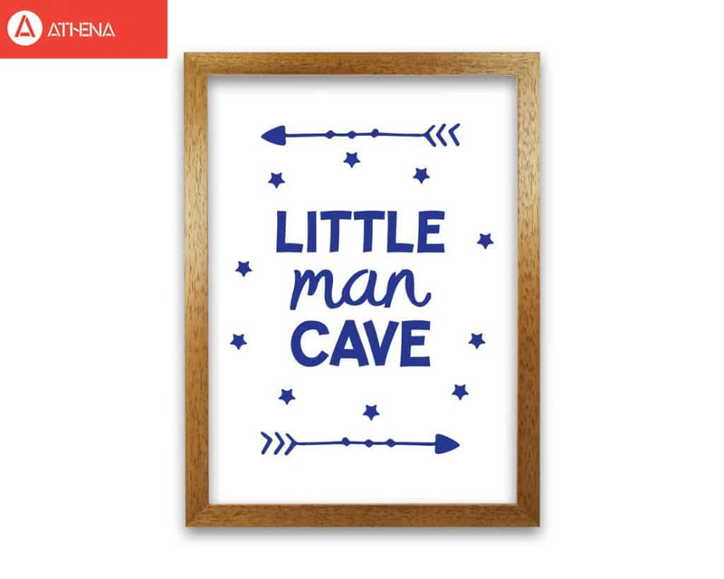 Little man cave navy arrows modern fine art print, framed childrens nursey wall art poster