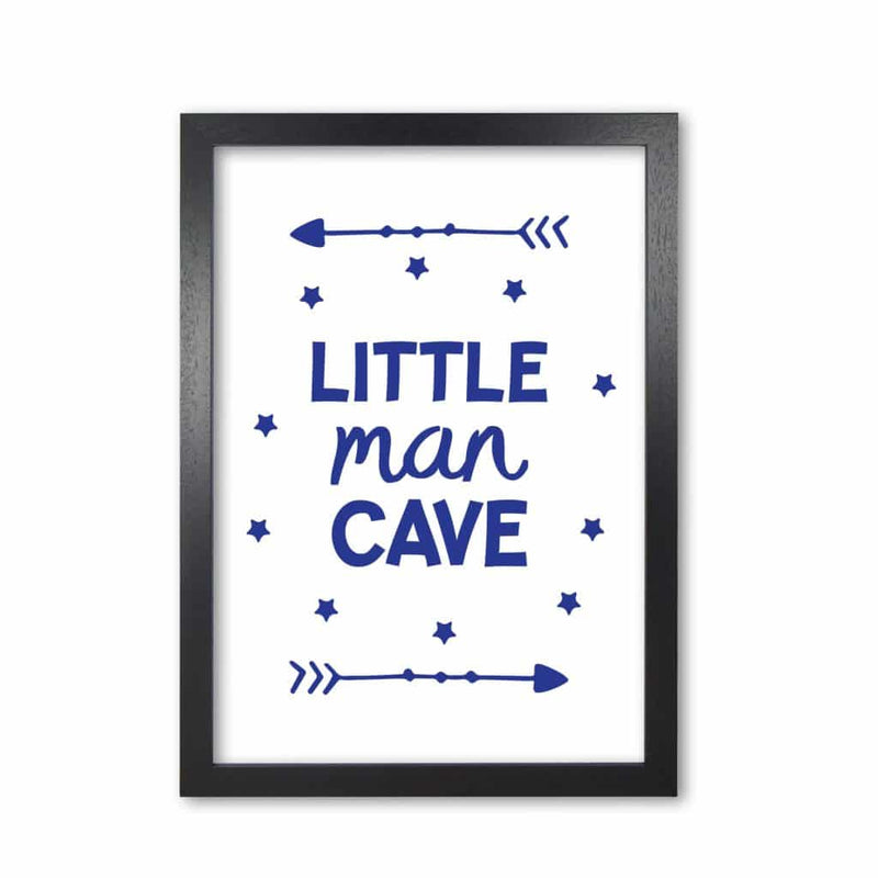 Little man cave navy arrows modern fine art print, framed childrens nursey wall art poster