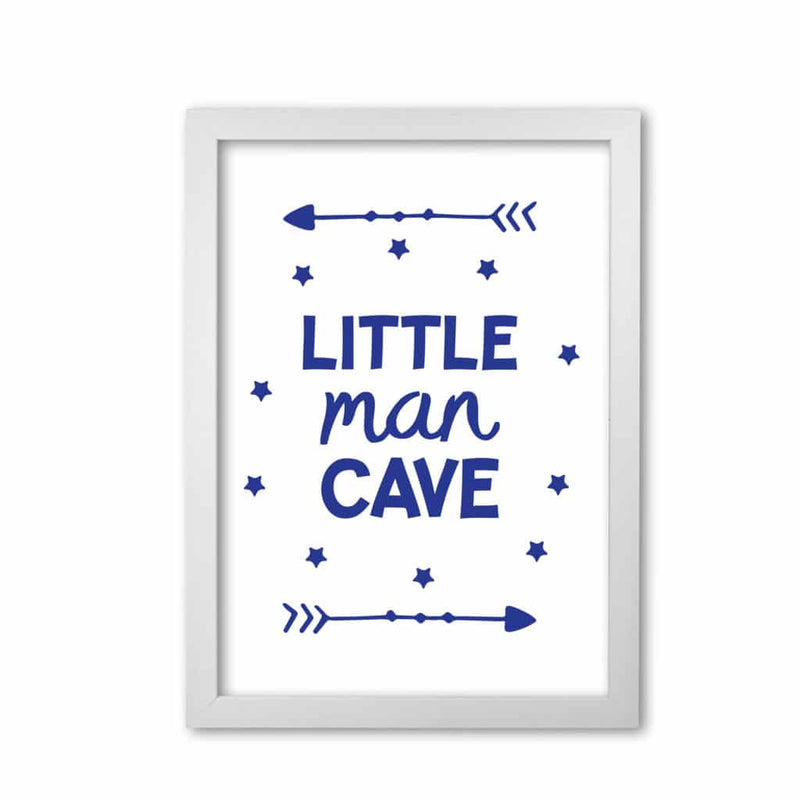 Little man cave navy arrows modern fine art print, framed childrens nursey wall art poster