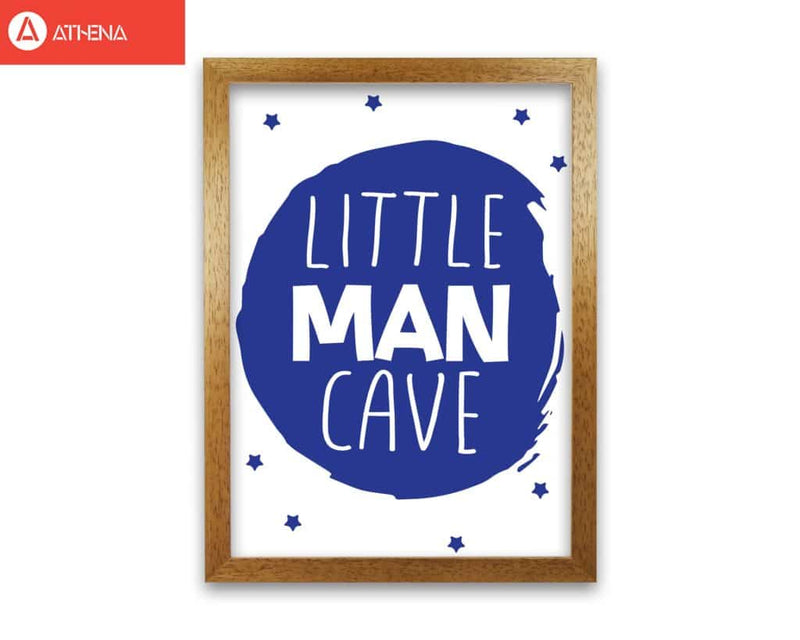 Little man cave navy circle modern fine art print, framed childrens nursey wall art poster