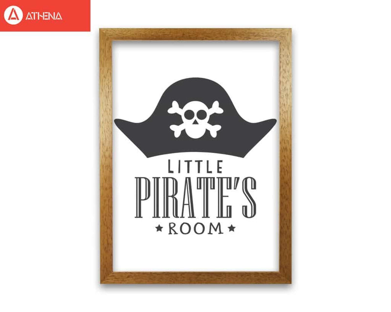 Little pirates room modern fine art print, framed childrens nursey wall art poster