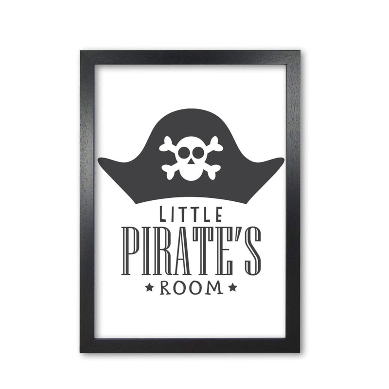 Little pirates room modern fine art print, framed childrens nursey wall art poster