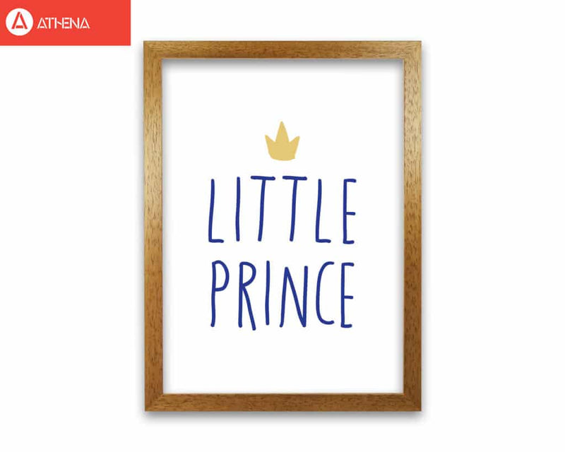 Little prince navy and gold modern fine art print, framed childrens nursey wall art poster