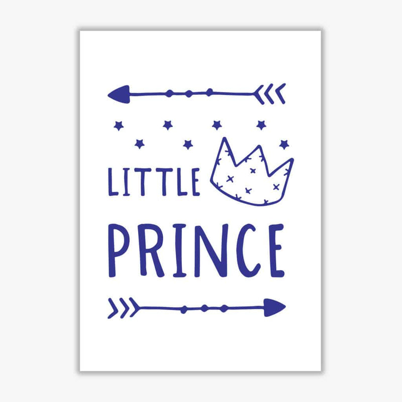 Little prince navy modern fine art print, framed childrens nursey wall art poster