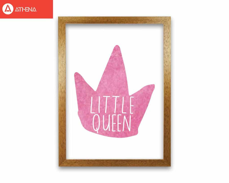 Little queen pink crown watercolour modern fine art print