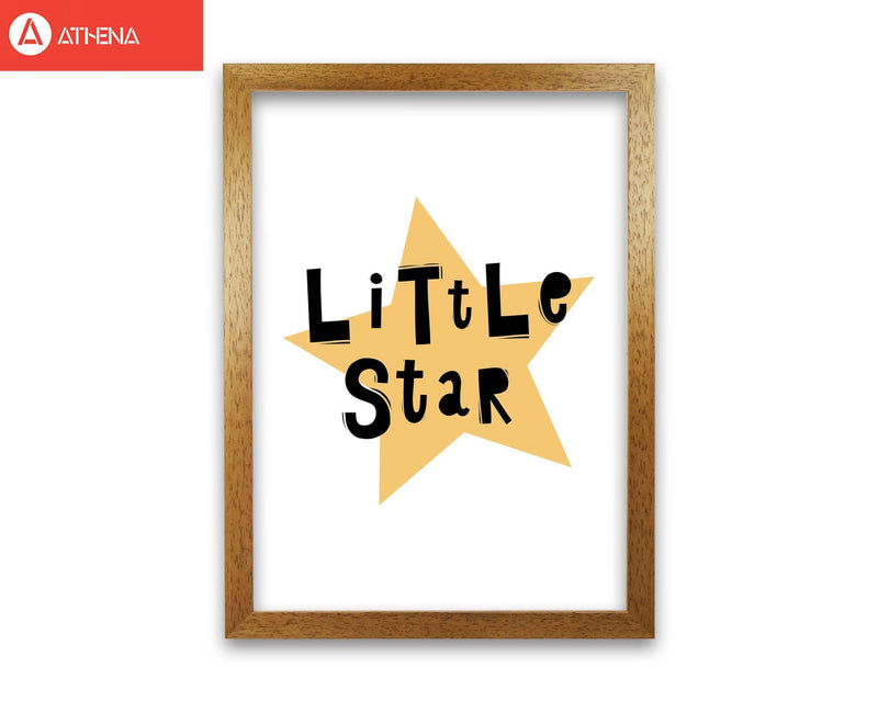 Little star scandi modern fine art print, framed typography wall art