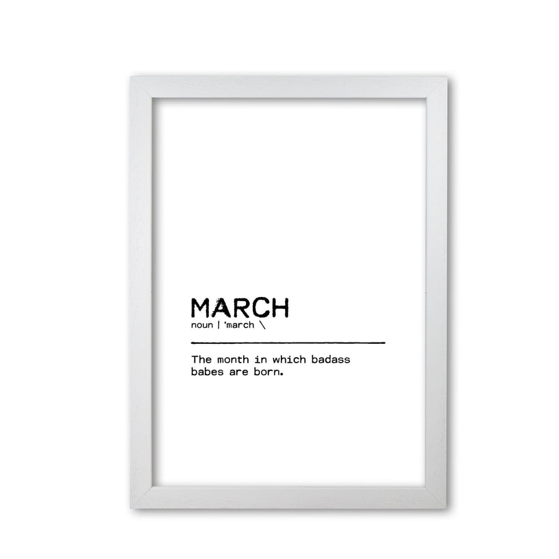 March badass definition quote fine art print by orara studio
