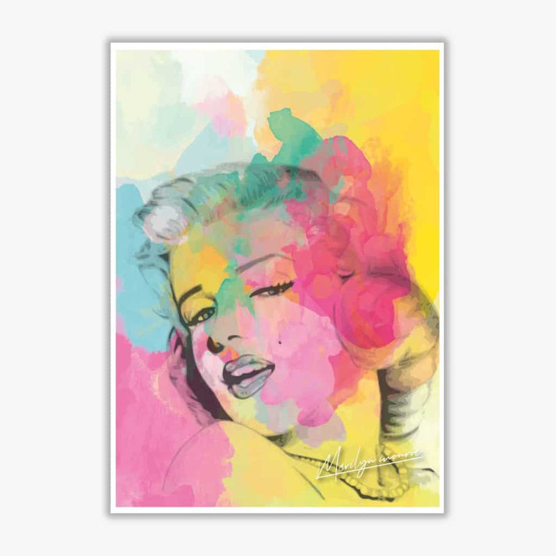 Marilyn monroe in colour modern fine art print