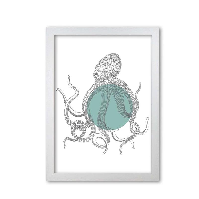 Marine animals octopus modern fine art print