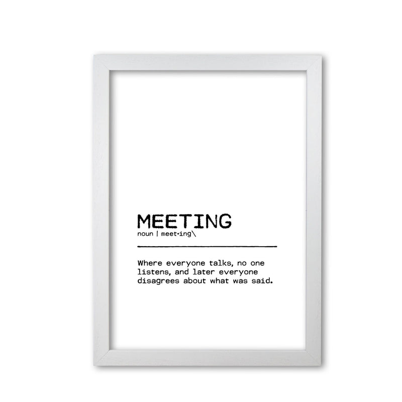 Meeting disagree definition quote fine art print by orara studio