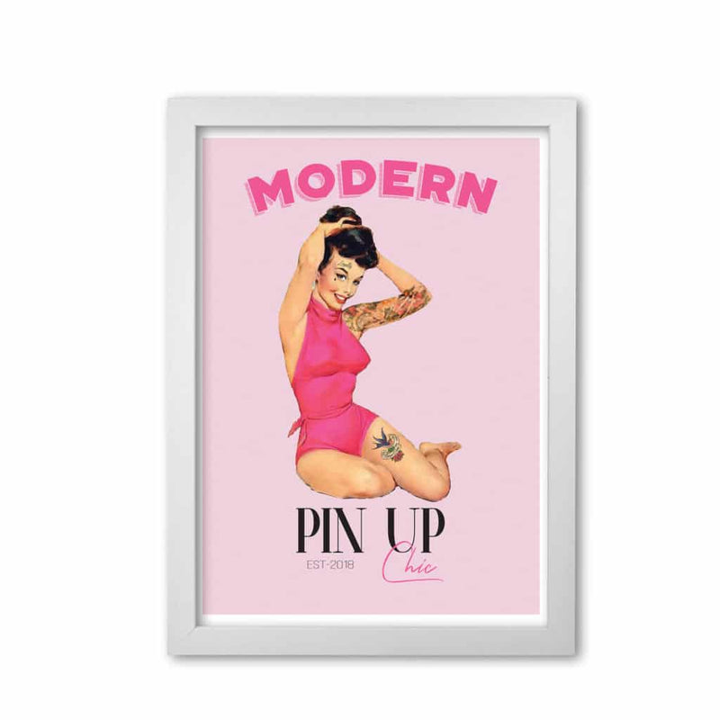 Modern pin up girl modern fine art print