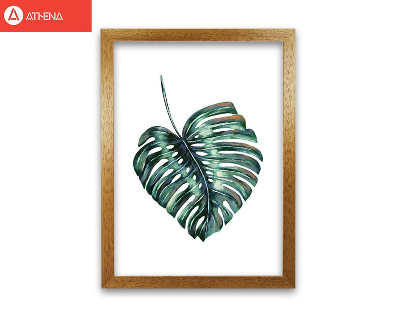 Monstera leaf full modern fine art print, framed botanical &