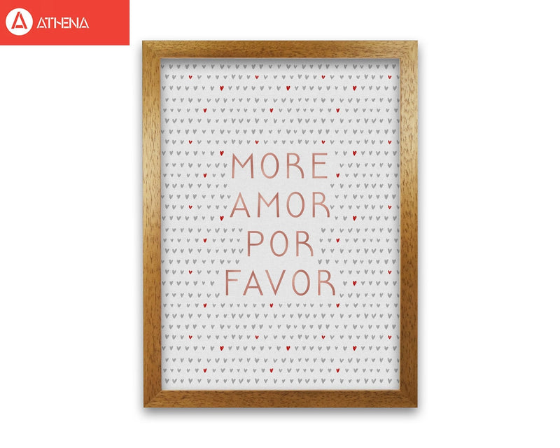 More amor pink love quote fine art print by orara studio