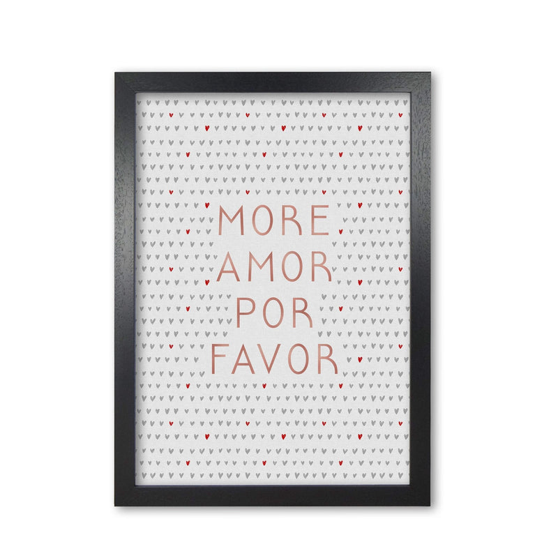 More amor pink love quote fine art print by orara studio