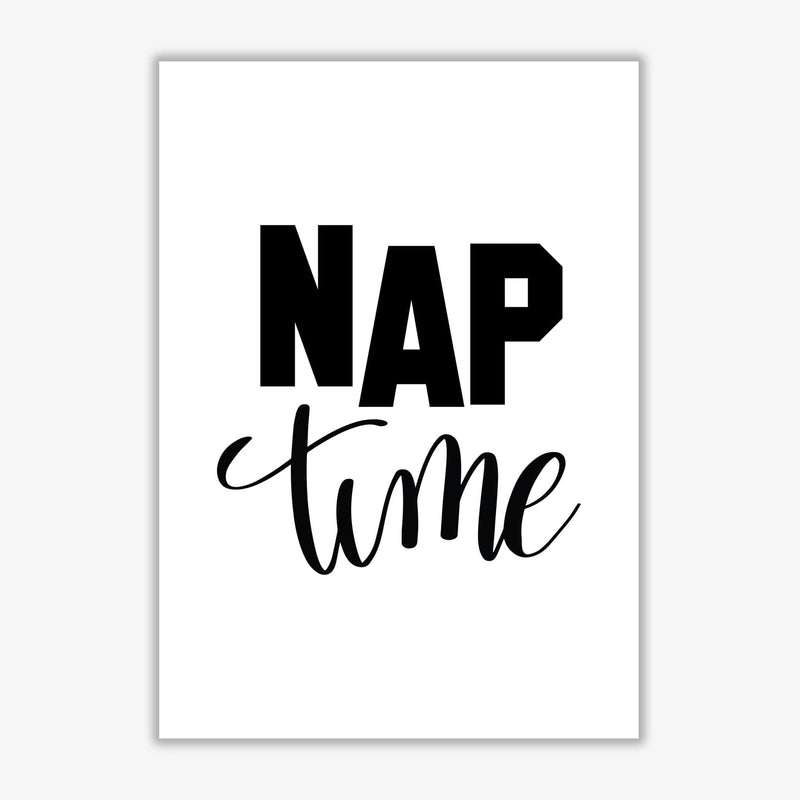 Nap time black modern fine art print, framed typography wall art
