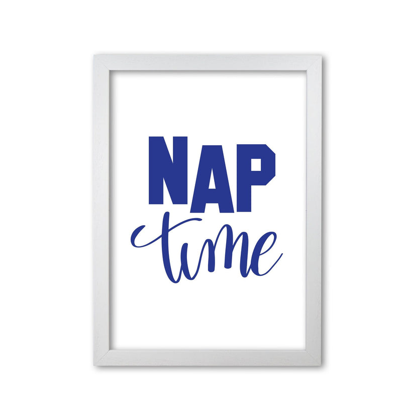 Nap time navy modern fine art print, framed typography wall art