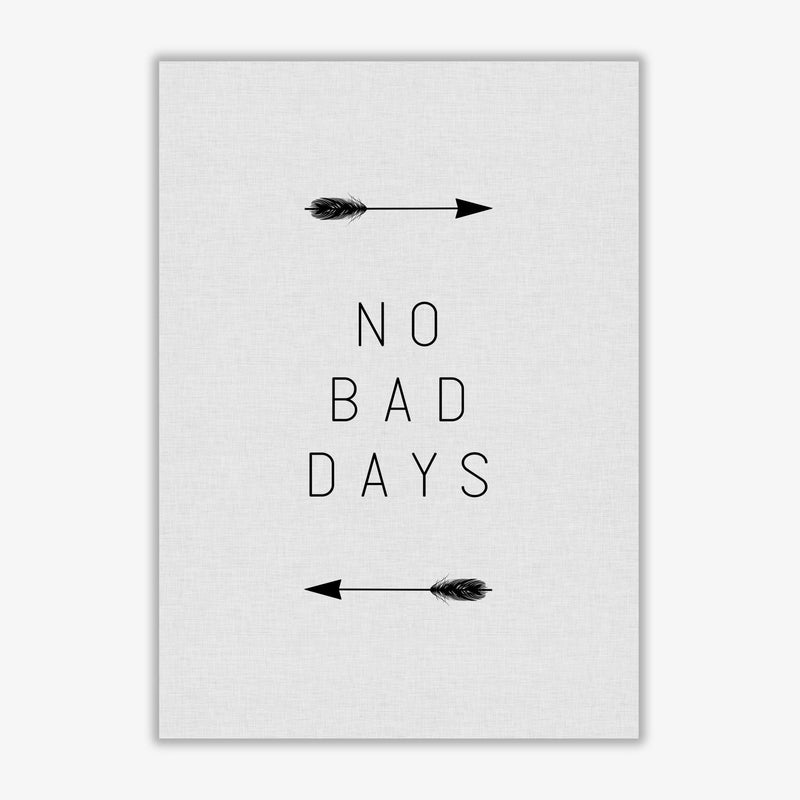 No bad days arrow quote fine art print by orara studio