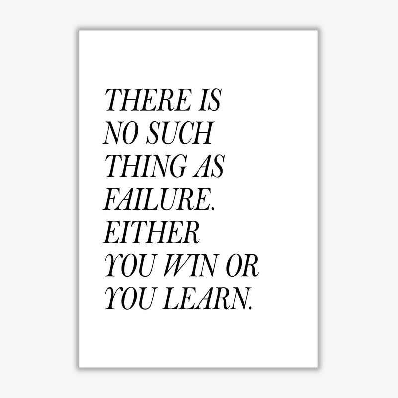 No such thing as failure modern fine art print, framed typography wall art