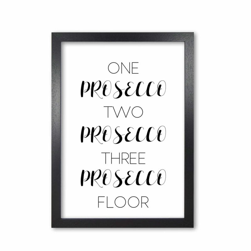 One prosecco two prosecco modern fine art print, framed kitchen wall art