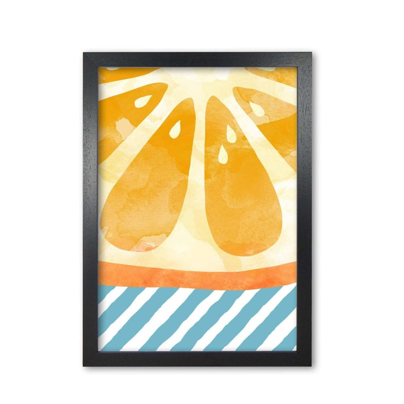 Orange abstract fine art print by orara studio, framed kitchen wall art