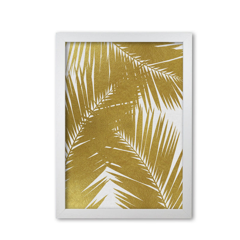 Palm leaf gold iii fine art print by orara studio, framed botanical &
