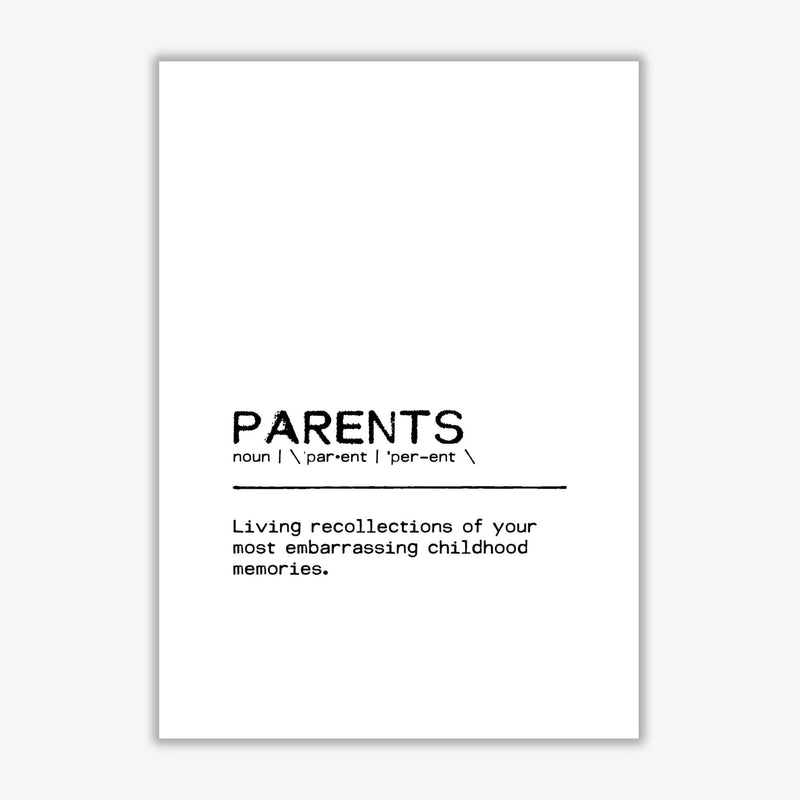 Parents memories definition quote fine art print by orara studio