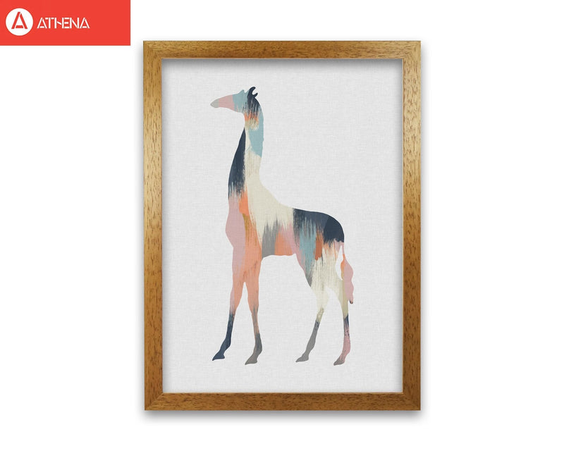 Pastel giraffe fine art print by orara studio