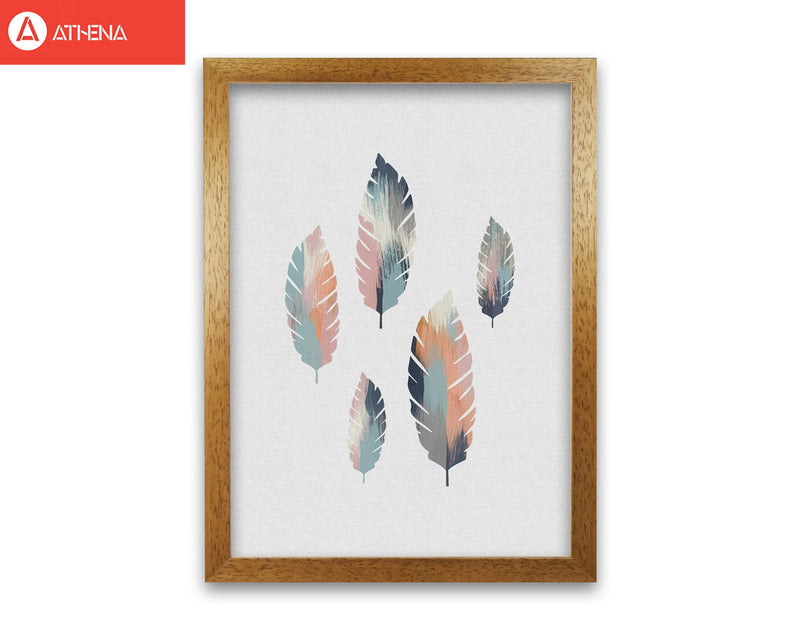 Pastel leaves fine art print by orara studio, framed botanical &